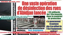 Le Titrologue du 1er avril 2020 : Lutte contre le coronavirus, une vaste opération de désinfection des rues d’Abidjan lancée