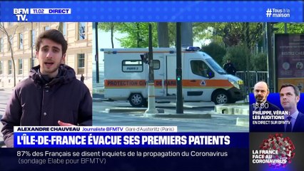 L'Île-de-France évacue ses premiers patients (5) - 01/04 (BFMTV)