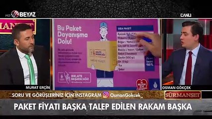 Osman Gökçek'ten İBB'nin yardım paketindeki fiyat çelişkisine dikkat çekti