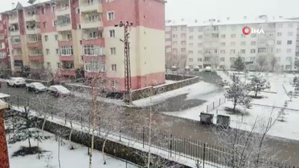 Erzurum’da Nisan Ayında Kar Sürprizi