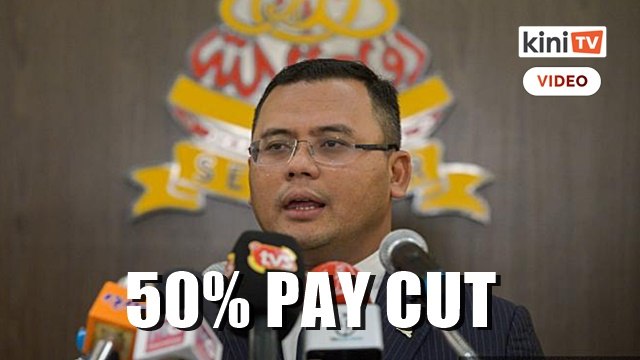 Selangor MB, excos to take 50% pay cut