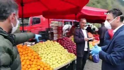 Maçka Belediye Başkanı Koçhan’dan ateş ölçer ve maskeli pazar denetimi