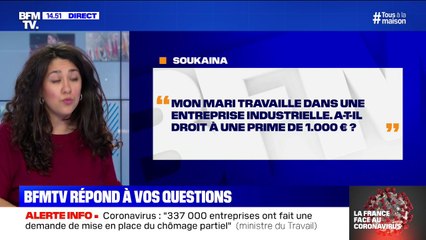 Mon mari travaille dans une entreprise industrielle, a-t-il droit à une prime de 1.000 euros? BFMTV répond à vos questions