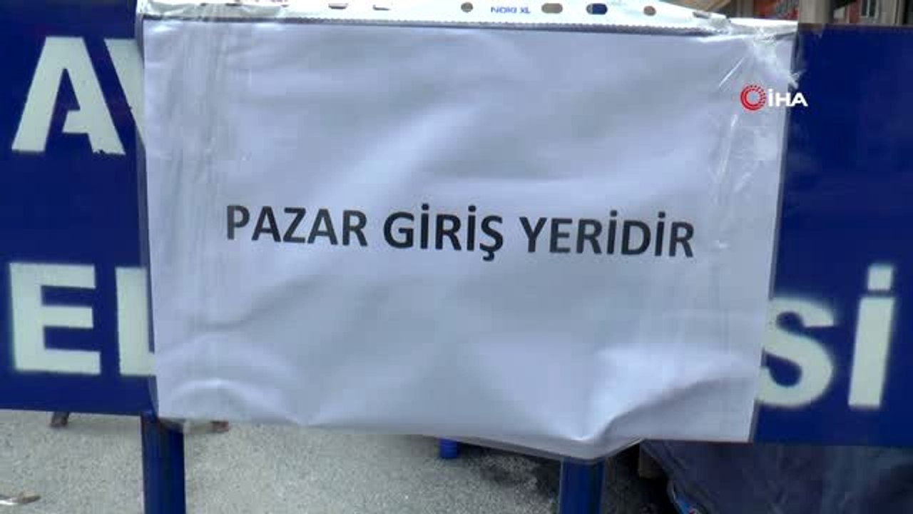 Avcılar'da pazarda yeni genelge uygulanmaya başlandı