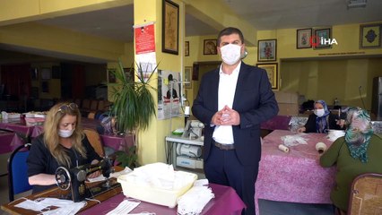 Burdur Belediyesi maske üretimini 10 binden 40 bine çıkardı