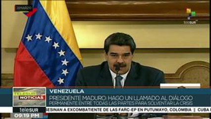 Pdte. Maduro: ratifico mi llamado para un amplio diálogo nacional
