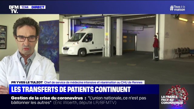 Transferts de patients à Rennes: L'installation s'est faite de façon très calme. raconte le Pr Yves Le Tulzot