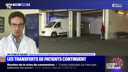 Transferts de patients à Rennes: "L'installation s'est faite de façon très calme." raconte le Pr Yves Le Tulzot