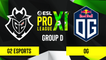 CSGO - G2 Esports vs. OG [Mirage] Map 1 - ESL Pro League Season 11 - Group D