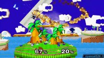 Super Smash Bros. Melee: Unlocking Sonic as Master Hand & Crazy Hand