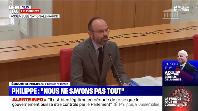 Édouard Philippe: Aucun système de santé au monde n'a été construit pour faire face à ce que nous vivons