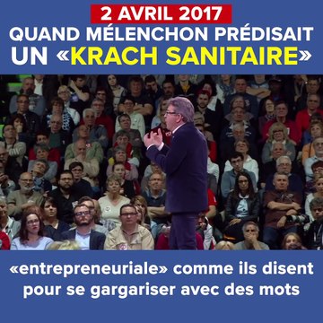 Coronavirus Jean Luc Melechon. Nous sommes menacés d'un véritable krach sanitaire Regardez l'hôpital
