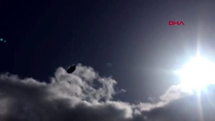 ADIYAMAN Jandarma, yaşlı kadının ilaçlarını 'drone' ile bahçesine bıraktı