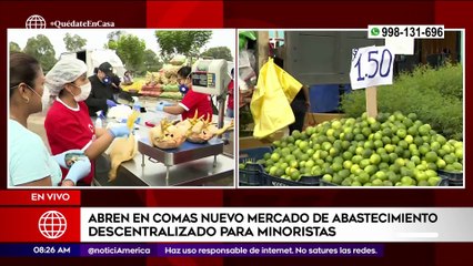 Primera Edición: Abren nuevo mercado de abastecimiento descentralizado para minoristas en Comas