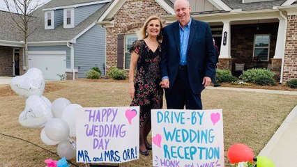 Decades Later, Childhood Friends Tie the Knot in Drive-By Wedding