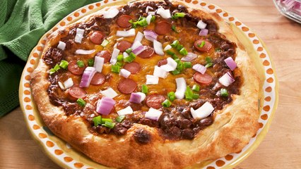 This Chili Cheese Dog Pizza Is PERFECT