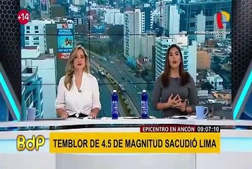 下载视频: Fuerte sismo de 4.5 se registró en la ciudad de Lima