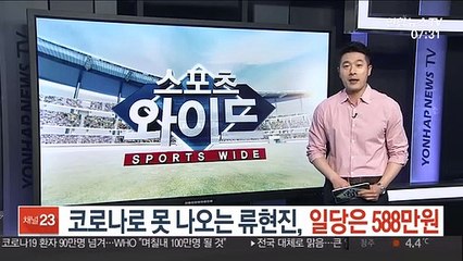 코로나로 못 나오는 류현진 일당은 588만원