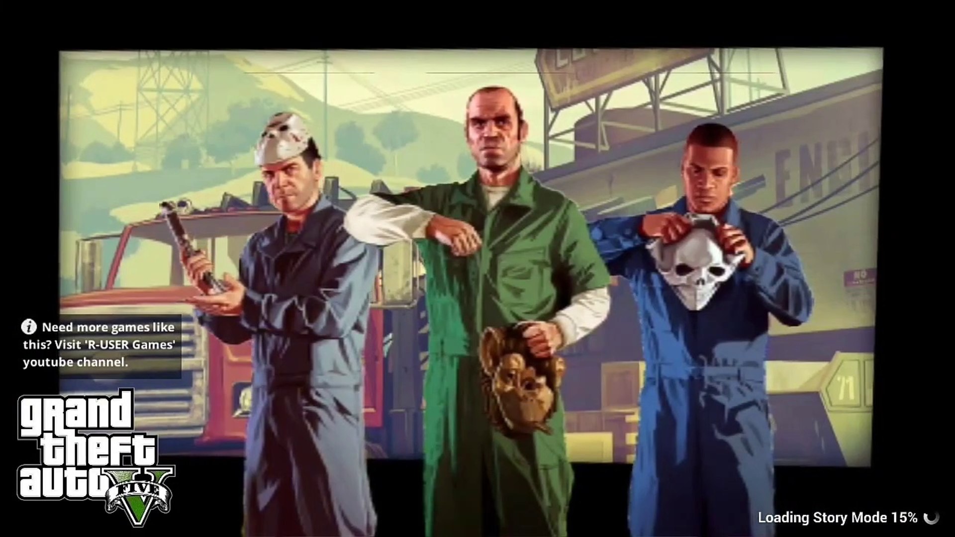 Grand Theft Auto 5 (GTA 5)Prologue game gameplay.