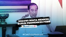 Jokowi Minta Permenkes PSBB Rampung dalam Dua Hari