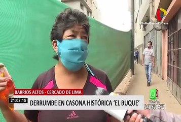 Cercado de Lima: casona histórica 'El Buque' sufrió derrumbe tras nuevo incendio