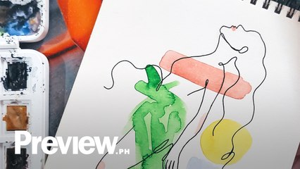 How To Draw a Line Art and Watercolor Fashion Illustration | Quick Draw | PREVIEW