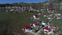 Trabzon'da, heyelanlı mahallenin halkı tedirgin
