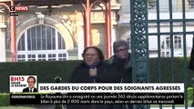 Ces images incroyables de ces soignants obligés d'être escortés par des gardes du corps à Paris pour aller travailler