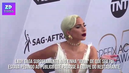 Lady Gaga não sabia que pai estava pedindo dinheiro ao público