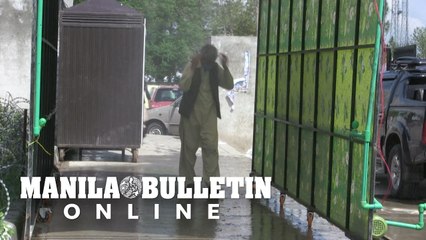 Coronavirus: Walk-through disinfectant tunnel installed in Pakistan