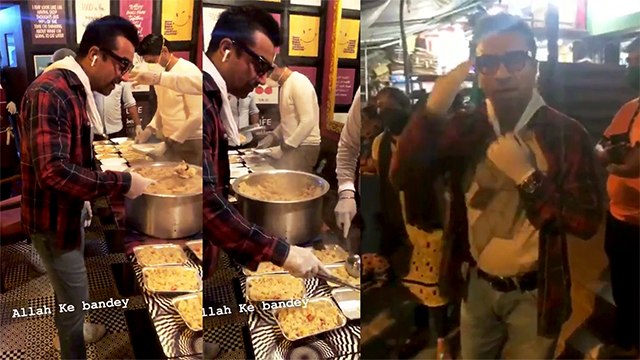 Ajaz Khan Distributes Food And Essential Items To The Needy