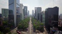 Meksika'da koronavirüs önlemleri - Boş caddeler havadan görüntülendi