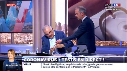 LCI : Julien Arnaud se fait tester en direct du coronavirus