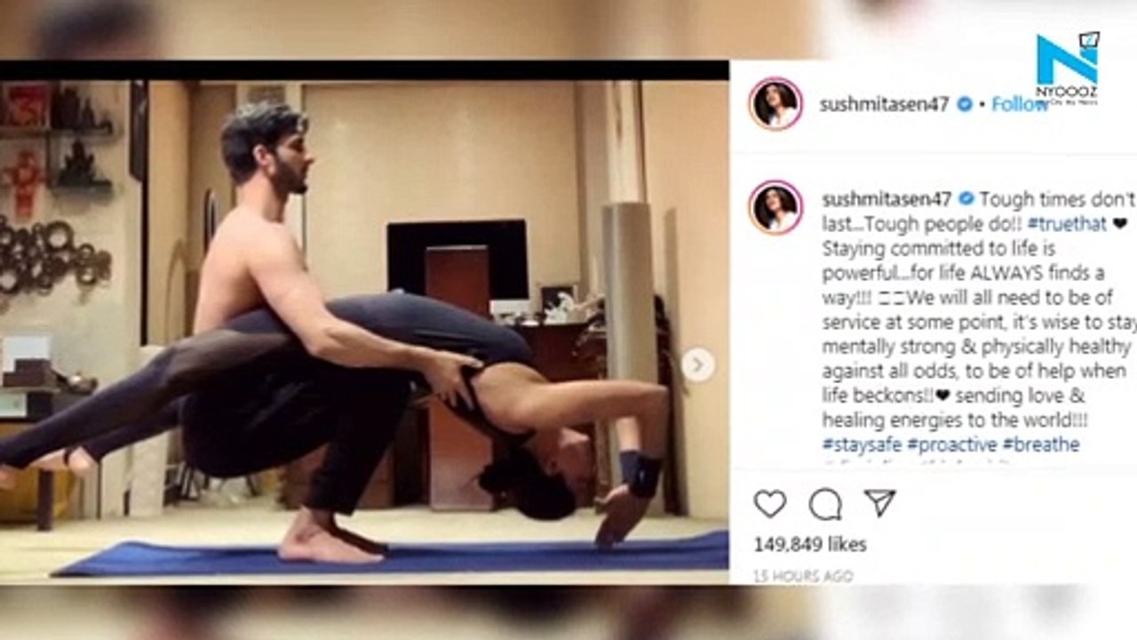 Sushmita Sen and Rohman Shawl send healing energies to fans amid Coronavirus lockdown