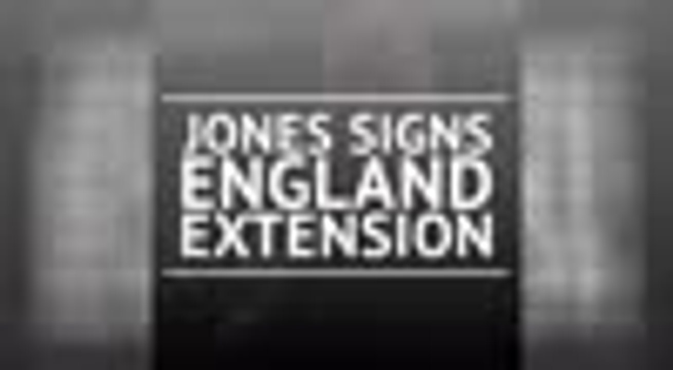 Breaking News - Jones signs England extension