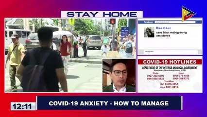 How to manage CoVID-19 anxiety