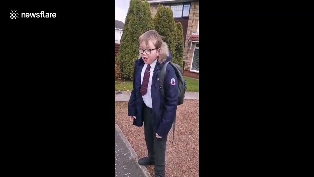 UK boy's hilarious reaction to school day April Fools' prank