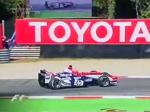 F1 2003 Monza GP Start Epic Schumacher vs Montoya