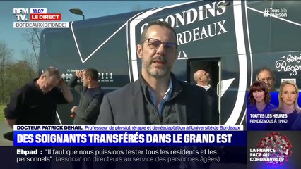 17 soignants transférés dans le Grand Est avec un bus des Girondins de Bordeaux