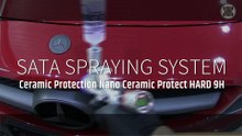 Mercedes SLS Ceramic Protected by Nano Ceramic Protect® Spraying System Sata