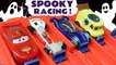 Hot Wheels Spooky Challenge Racing with Funlings and Disney Pixar Cars 3 McQueen with Marvel Avengers and PJ Masks Superheroes in this Family Friendly Full Episode English