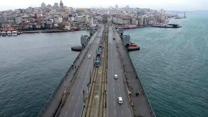 "Türkiye'nin Meydanları"nda koronavirüs sessizliği" havadan görüntülendi