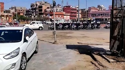 निर्भया स्क्वायड ने कर्फ्यू ग्रस्त इलाकों में किया फ्लैग मार्च