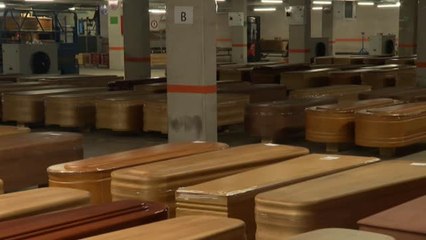 El tanatorio de campaña de Barcelona el más grande de España con capacidad para 1.800 cadáveres