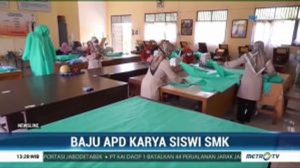 Siswi SMK di Kalsel Produksi APD Sendiri