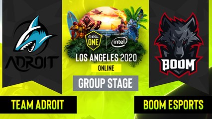 Dota2 - Team Adroit vs. BOOM Esports - Game 2 - Group Stage - SEA - ESL One Los Angeles
