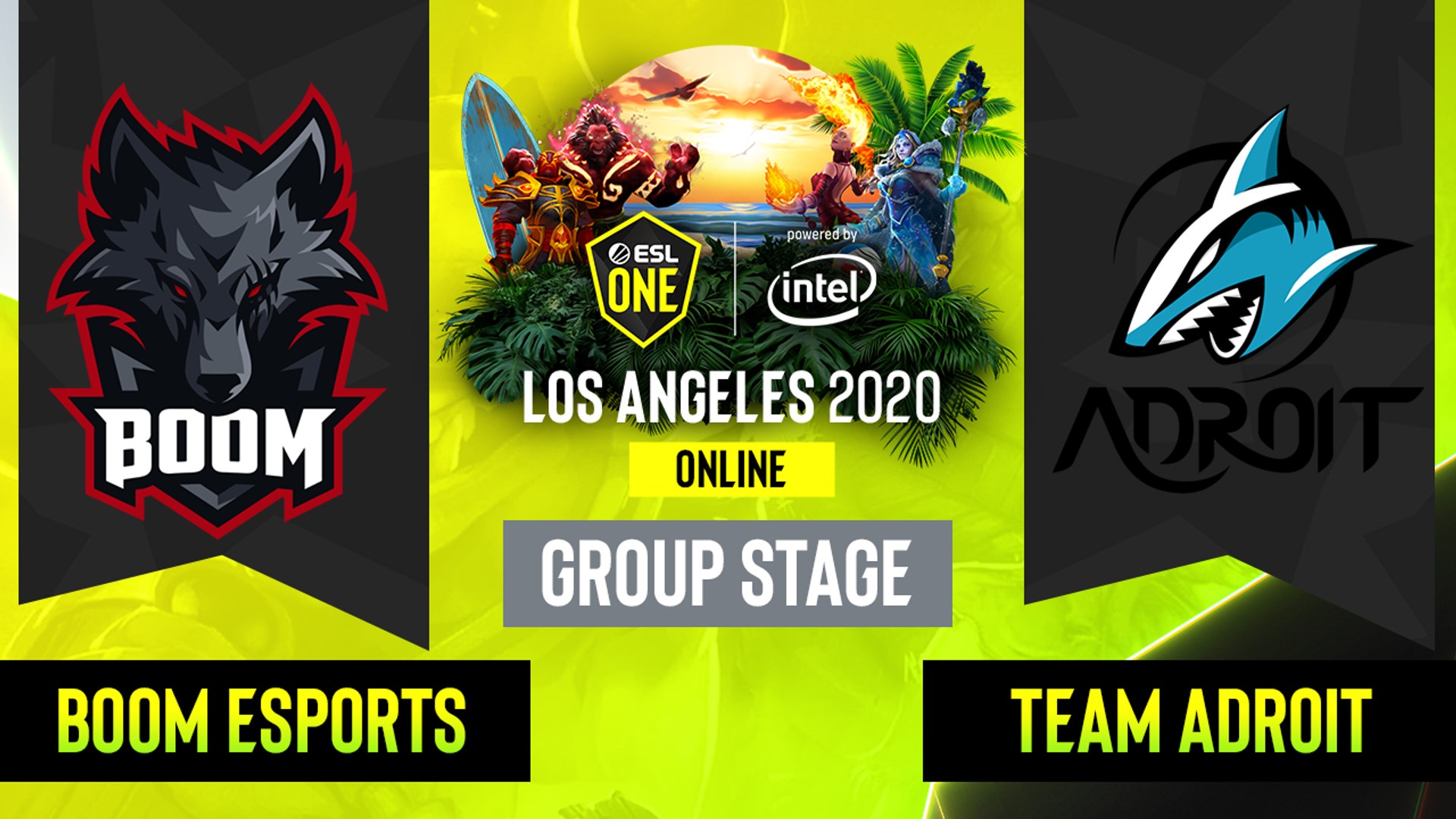 Dota2 Team Adroit Vs Boom Esports Game 1 Group Stage Sea Esl One Los Angeles Video Dailymotion