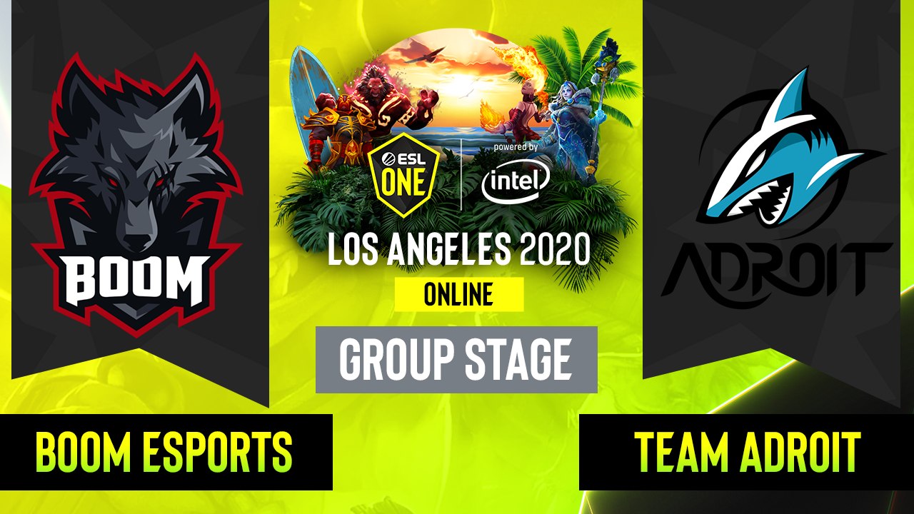 Dota2 - Team Adroit vs. BOOM Esports - Game 1 - Group Stage - SEA - ESL One Los Angeles