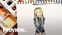 To Draw a Full Watercolor Fashion Illustration | Quick Draw | PREVIEW