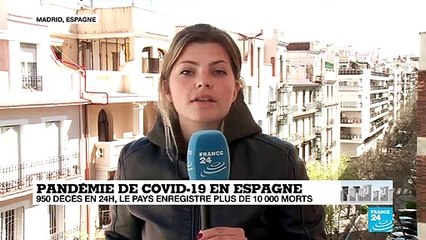 Coronavirus : 950 décès en 24 heures, l'Espagne enregistre plus de 10 000 morts